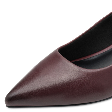 Туфли  Marco Tozzi  бордовый  кожа Z-400966 фото в интернет-магазине | Omadey.ru