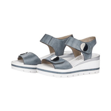 Босоножки  Remonte  синий  кожа F-80714 фото в интернет-магазине | Omadey.ru