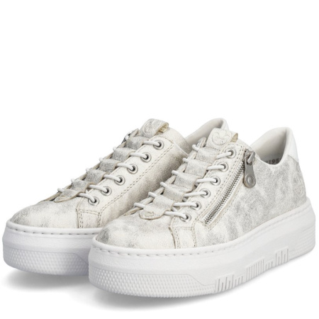 Кроссовки  Rieker  серебряный  кожа искусств. F-400022 фото в интернет-магазине | Omadey.ru