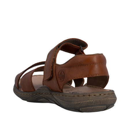 Сандалии  Rieker  коричневый  кожа F-401275 фото в интернет-магазине | Omadey.ru