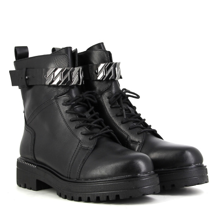 Ботинки  Tamaris  черный  кожа Z-100863 фото в интернет-магазине | Omadey.ru