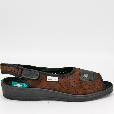 Босоножки  Imara  коричневый  текстиль F-4570 фото в интернет-магазине | Omadey.ru