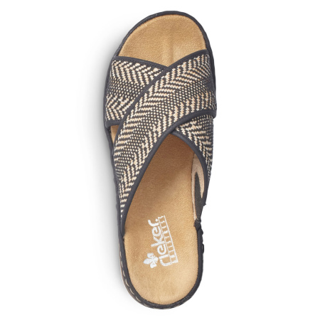 Шлепанцы  Rieker  черный  текстиль F-90130 фото в интернет-магазине | Omadey.ru