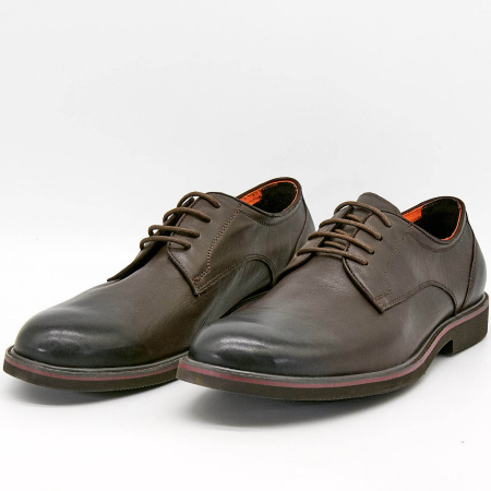 Туфли  Romitan  коричневый  кожа Z-100690 фото в интернет-магазине | Omadey.ru