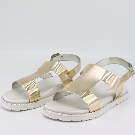 Босоножки  Keddo  золотой  поливинилхлорид F-70966 фото в интернет-магазине | Omadey.ru