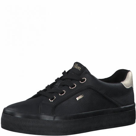 Кеды  S.Oliver  черный  кожа искусств. Z-100219 фото в интернет-магазине | Omadey.ru