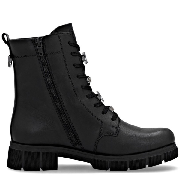 Фото Ботинки  Remonte  черный  кожа/кожа искусств. Z-400888