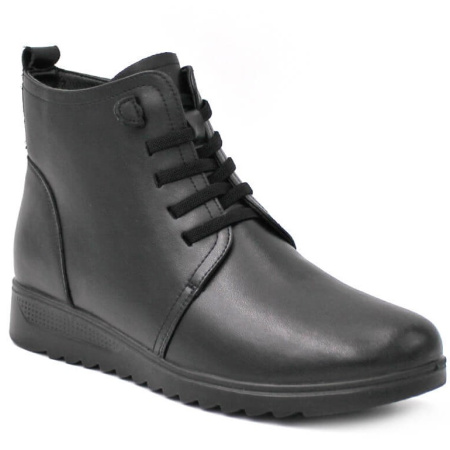 Ботинки  Baden  черный  кожа Z-200240 фото в интернет-магазине | Omadey.ru
