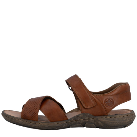 Сандалии  Rieker  коричневый  кожа F-401275 фото в интернет-магазине | Omadey.ru