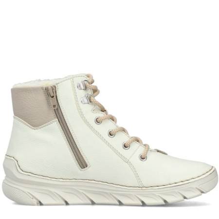 Ботинки  Rieker  белый  кожа искусств. Z-401047 фото в интернет-магазине | Omadey.ru