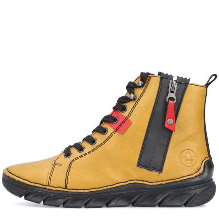 Ботинки  Rieker  желтый  кожа искусств. Z-401046 фото в интернет-магазине | Omadey.ru