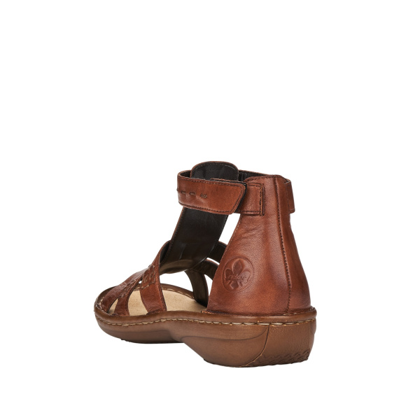 Фото Босоножки  Rieker  коричневый  кожа F-400097
