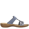 Шлепанцы  Rieker  голубой  кожа искусств. F-401144 фото в интернет-магазине | Omadey.ru