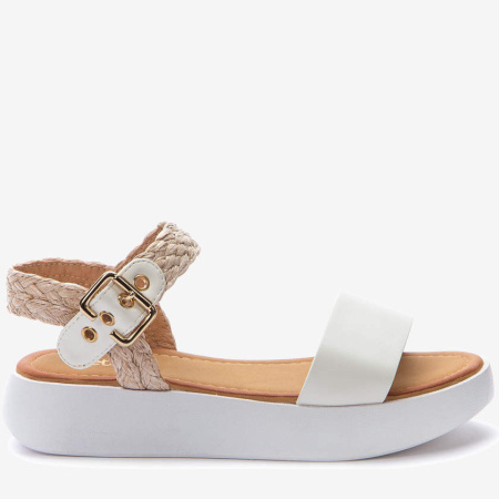 Сандалии  Betsy  белый  кожа искусств./текстиль F-90843 фото в интернет-магазине | Omadey.ru