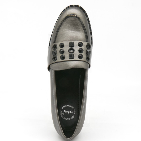 Туфли  Betsy  серебряный  кожа искусств. Z-8243 фото в интернет-магазине | Omadey.ru Туфли  Betsy  серебряный  кожа искусств. Z-8243 фото в интернет-магазине | Omadey.ru