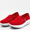 Кроссовки  женские MYSET  красный  текстиль F-80953 фото в интернет-магазине | Omadey.ru