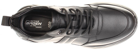 Кроссовки  Baden  черный  кожа Z-400328 фото в интернет-магазине | Omadey.ru