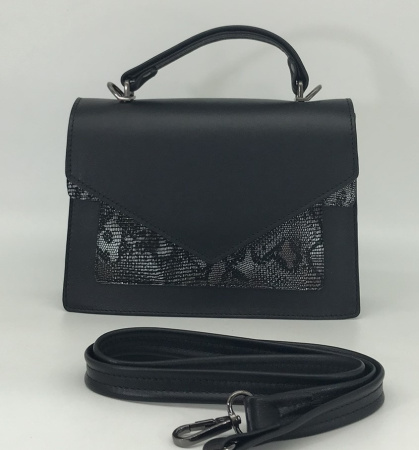 Сумка  Omadey  черный  кожа c09644-blackReptile фото в интернет-магазине | Omadey.ru