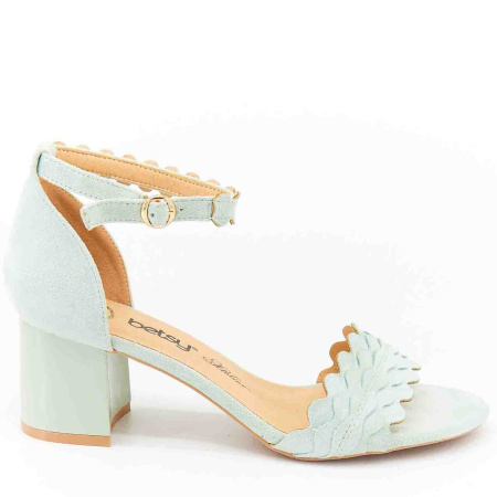 Босоножки  Betsy  зеленый  замша искусств. F-80592 фото в интернет-магазине | Omadey.ru