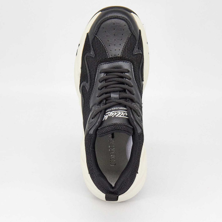 Кроссовки  женские CV Martanni  черный  кожа Z-90355 фото в интернет-магазине | Omadey.ru