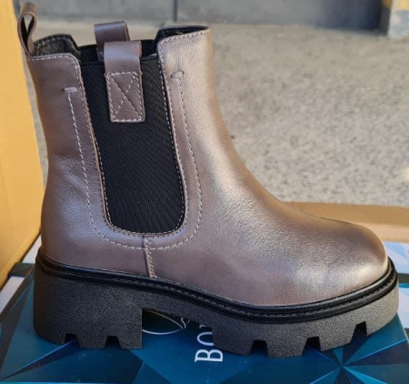 Ботинки  Bonavi  серый  кожа Z-100760 фото в интернет-магазине | Omadey.ru