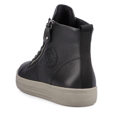 Ботинки  Remonte  черный  кожа Z-300057 фото в интернет-магазине | Omadey.ru