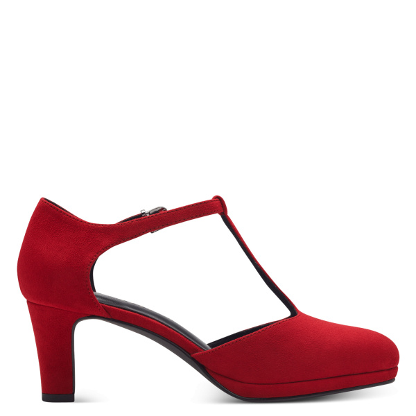 Фото Туфли  Marco Tozzi  красный  текстиль Z-400353