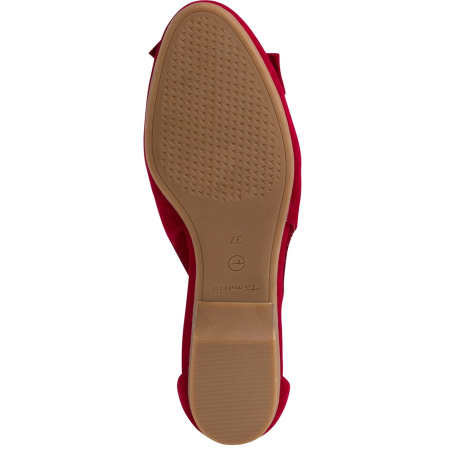 Балетки  Tamaris  красный  кожа F-80162 фото в интернет-магазине | Omadey.ru