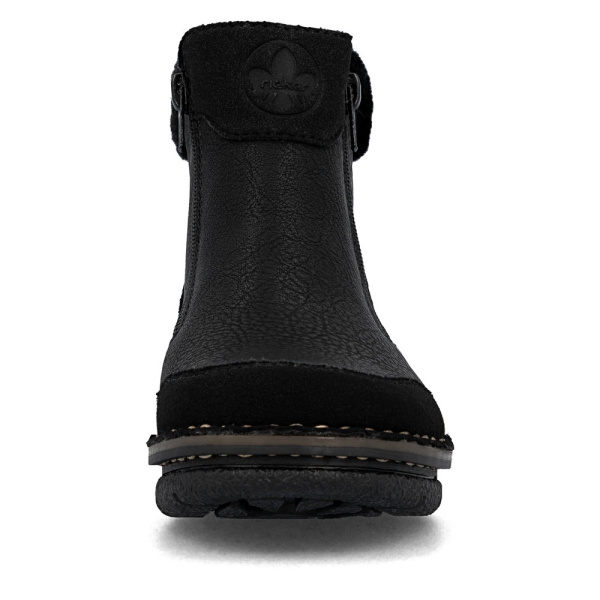 Фото Ботинки  Rieker  черный  кожа искусств./текстиль Z-401048