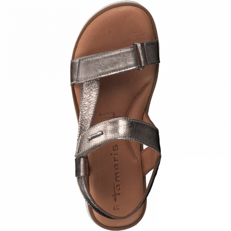 Сандалии  Tamaris  бронзовый  кожа F-91133 фото в интернет-магазине | Omadey.ru
