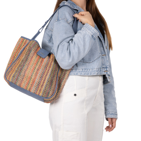 Сумка Rieker  кожа искусств./текстиль  синий  c15697 фото в интернет-магазине | Omadey.ru