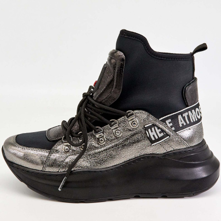 Ботинки  Bestello  черный  кожа Z-89155 фото в интернет-магазине | Omadey.ru