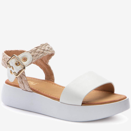 Сандалии  Betsy  белый  кожа искусств./текстиль F-90843 фото в интернет-магазине | Omadey.ru