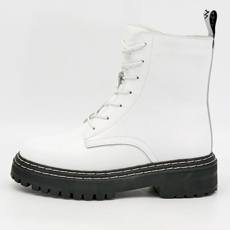 Ботинки  CV Martanni  белый  кожа Z-90670 фото в интернет-магазине | Omadey.ru