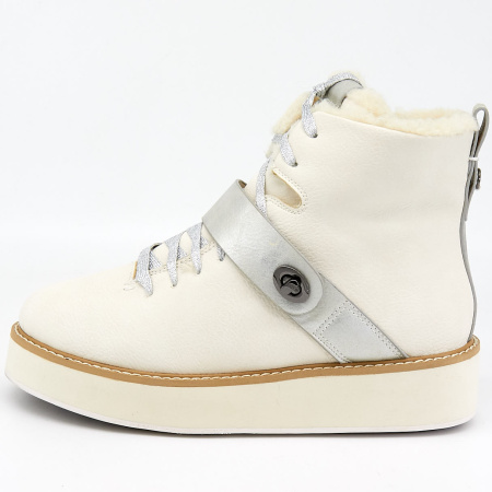 Ботинки  Betsy  белый  кожа искусств. Z-7487 фото в интернет-магазине | Omadey.ru