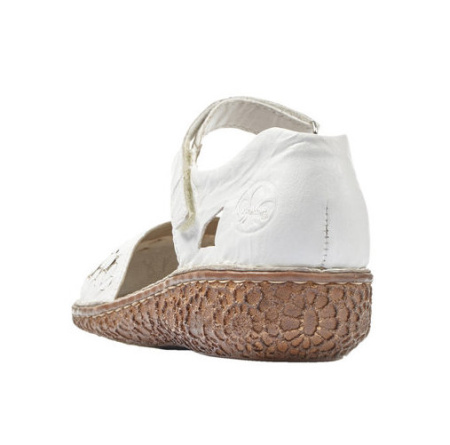 Туфли летние  Rieker  белый  кожа/кожа искусств. F-80439 фото в интернет-магазине | Omadey.ru