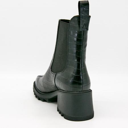 Ботинки  Madella  черный  кожа Z-100569 фото в интернет-магазине | Omadey.ru