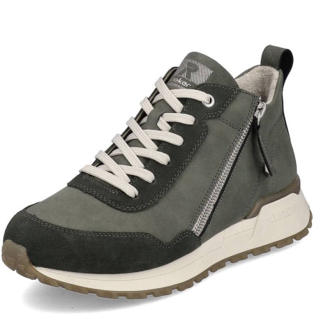 Ботинки  Rieker  зеленый  кожа/кожа искусств. Z-300144 фото в интернет-магазине | Omadey.ru