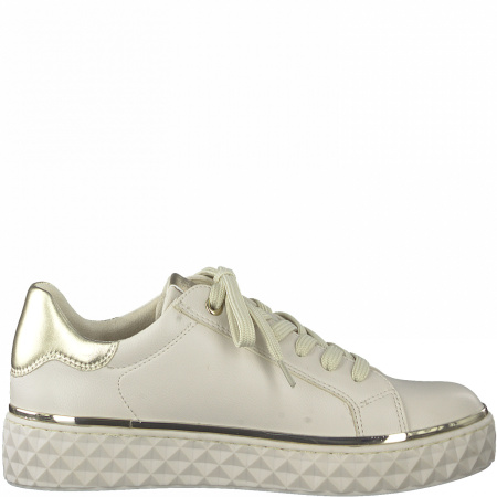 Кеды  Marco Tozzi  бежевый  кожа искусств. F-100307 фото в интернет-магазине | Omadey.ru