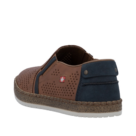 Слипоны  Rieker  коричневый  кожа/кожа искусств. F-400263 фото в интернет-магазине | Omadey.ru