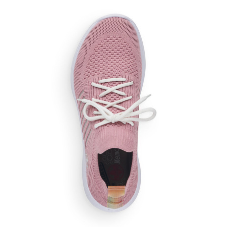 Кроссовки  Rieker  розовый  текстиль F-90535 фото в интернет-магазине | Omadey.ru