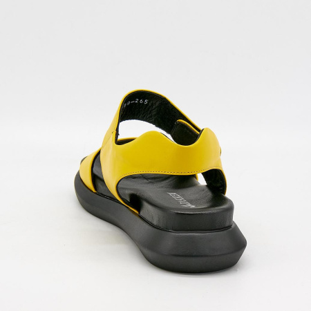 Сандалии  Dakkem  желтый  кожа F-90213 фото в интернет-магазине | Omadey.ru