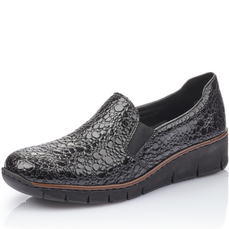 Туфли  Rieker  черный  кожа искусств. Z-8189 фото в интернет-магазине | Omadey.ru