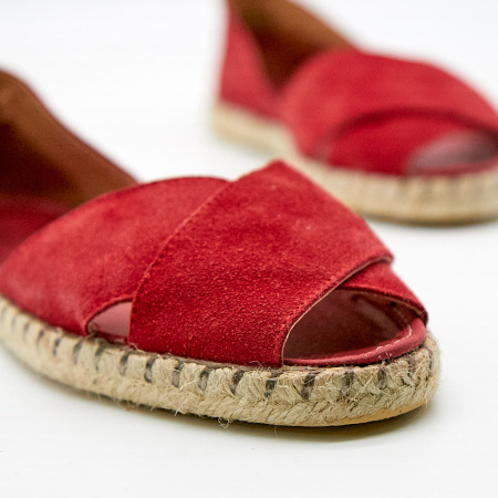 Босоножки  Semplice  красный  кожа F-90926 фото в интернет-магазине | Omadey.ru