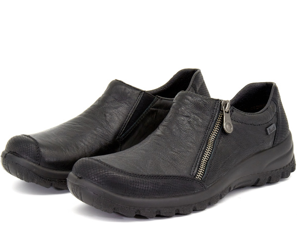 Фото Полуботинки  Rieker  черный  кожа/кожа искусств. Z-8267 Фото Полуботинки  Rieker  черный  кожа/кожа искусств. Z-8267