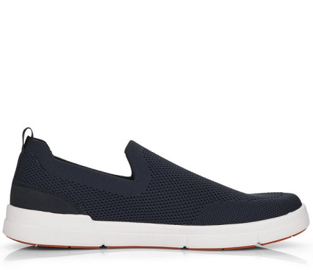 Слипоны  Rieker  синий  кожа искусств./текстиль F-100793 фото в интернет-магазине | Omadey.ru