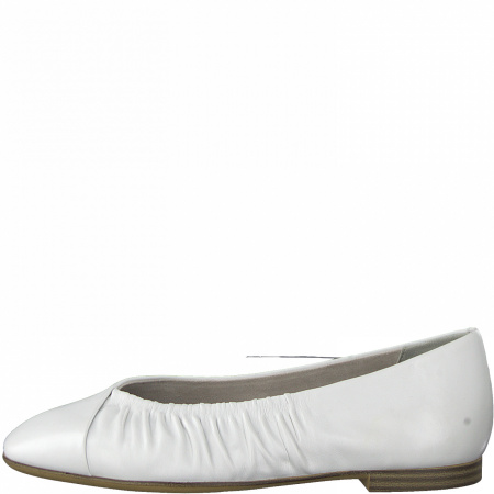 Балетки  Tamaris  белый  кожа Z-100124 фото в интернет-магазине | Omadey.ru