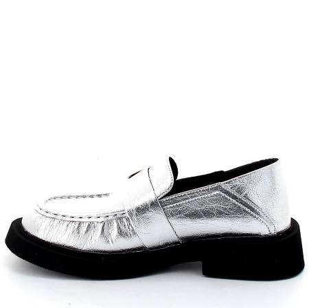 Туфли  Baden  серебряный  кожа F-400240 фото в интернет-магазине | Omadey.ru