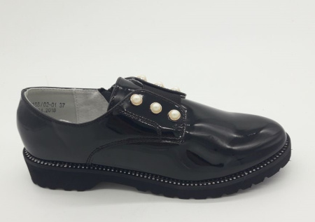 Туфли  Betsy  черный  кожа лаковая искусств. Z-7050 фото в интернет-магазине | Omadey.ru