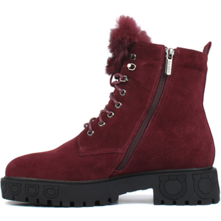 Ботинки  Baden  бордовый  кожа Z-89171 фото в интернет-магазине | Omadey.ru